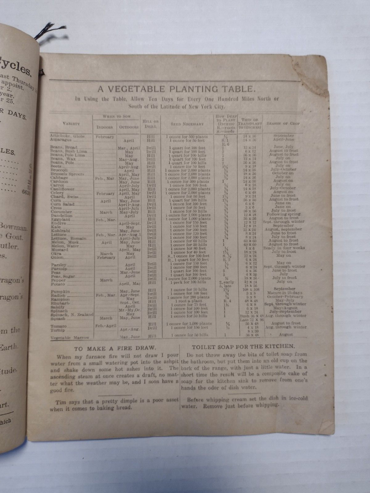 1917 John Baer’s Sons Lancaster, PA Agricultural Almanac