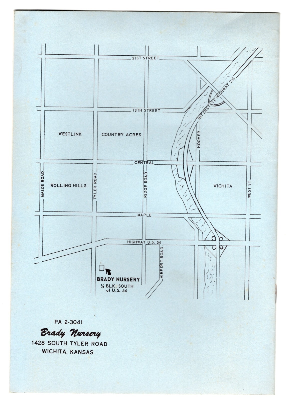 1967 Wichita Kansas Brady Nursery Catalog Booklet – XL4A