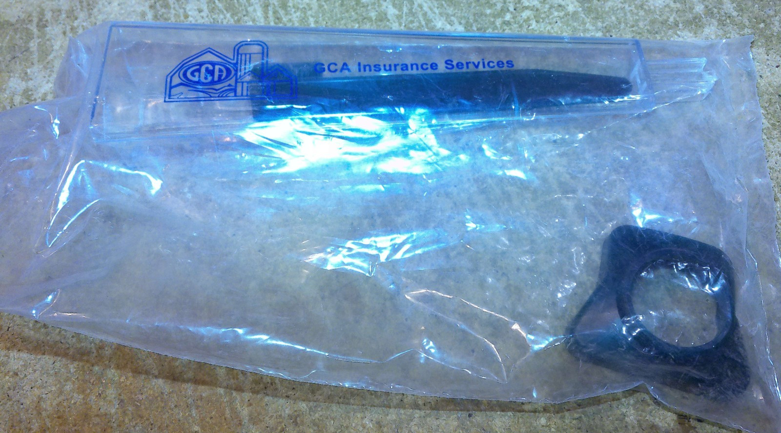 7″ plastic rain gauge GCA insurance services in the package new