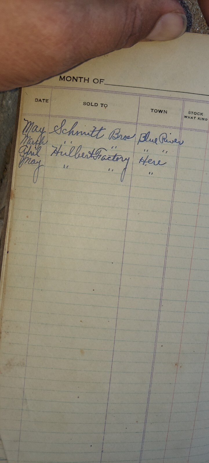 1919 The Simplicity Farm Record Wm. Walton Nephews Freeport IL Dry Goods Store