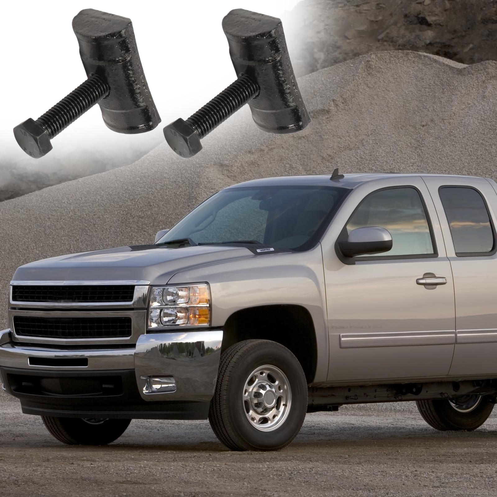 Torsion Bar Key Block Nuts W Bolts for Silverado Suburban 11561233 15530026 2Pc