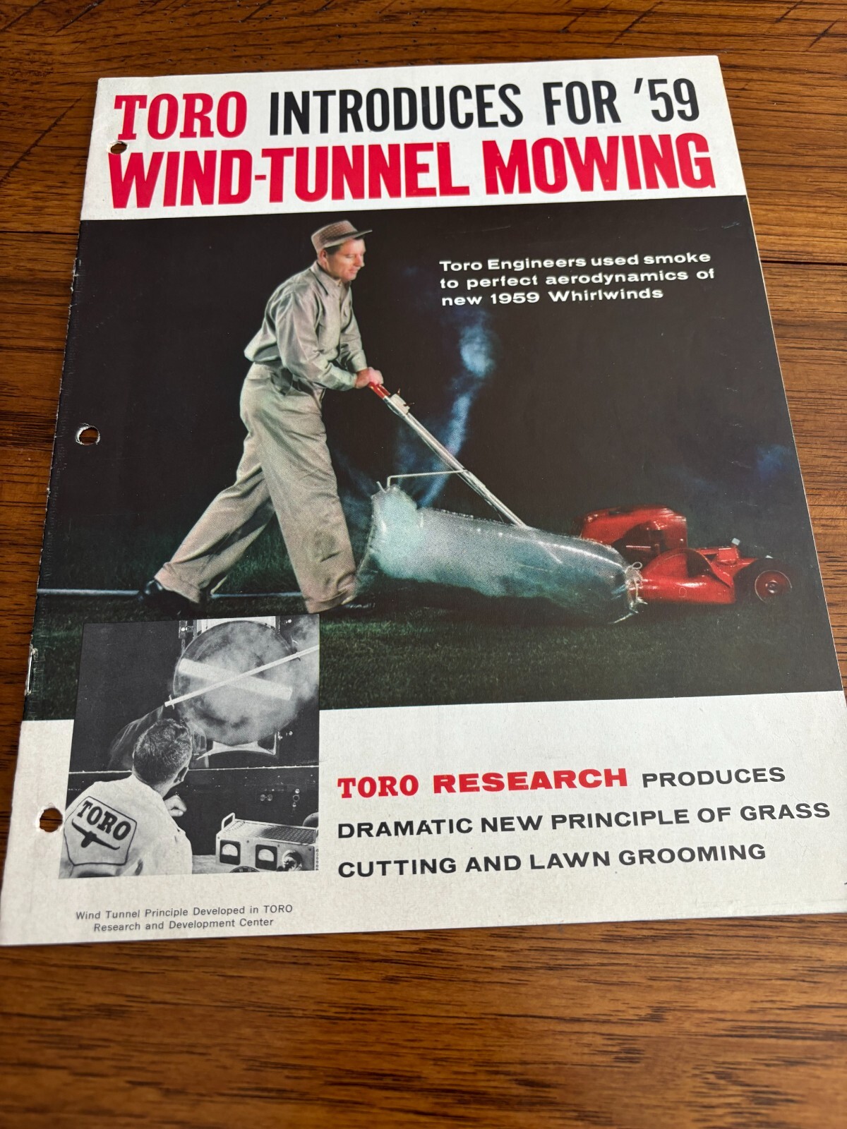 Toro Wind Tunnel Mowing Pusher Mowers For 1959 Brochure FCC24