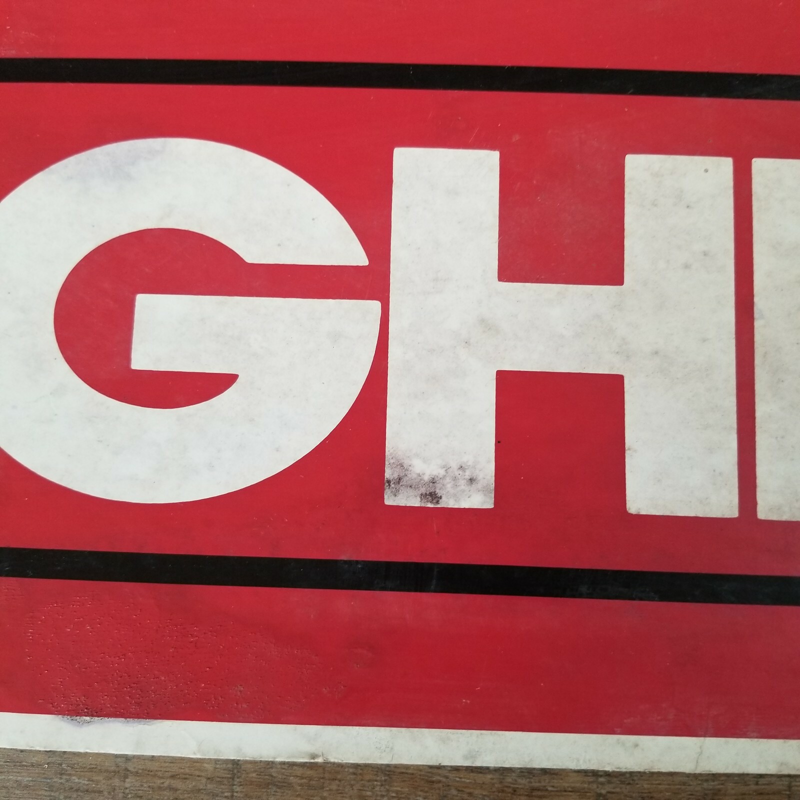 Vintage Cardboard Sign HIGHLANDER Tractor & Implement Replacement Parts 36 x 10″
