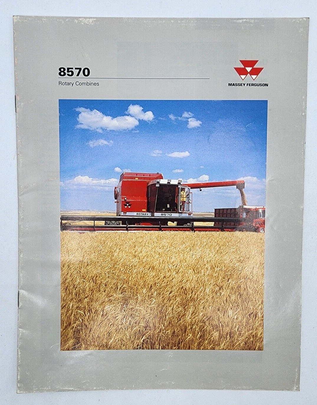 Massey Ferguson 8570 Rotary Combine Sales Salesman Brochure 12 Pages