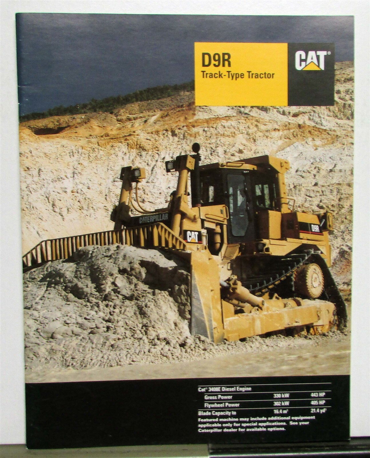 1996 Caterpillar D9R Track Type Tractor Specs Construction Sales Brochure