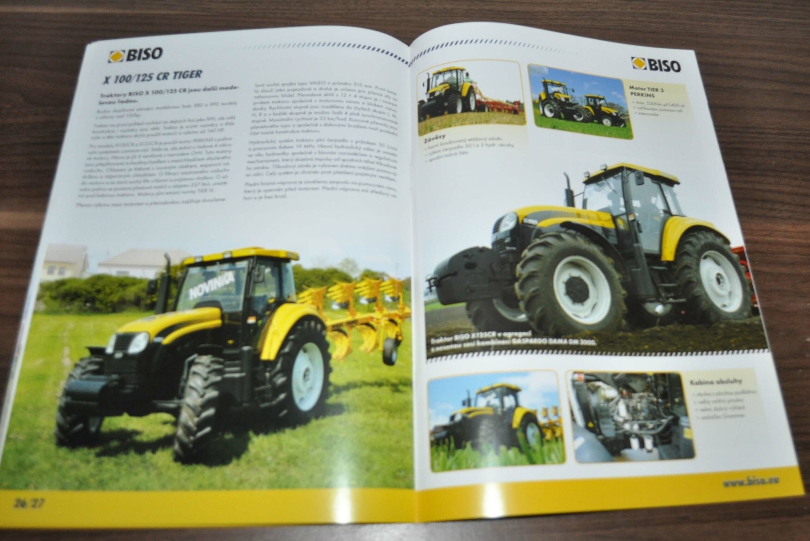 Biso Tractor X Tiger 2011 Model Range Specification Brochure Prospekt