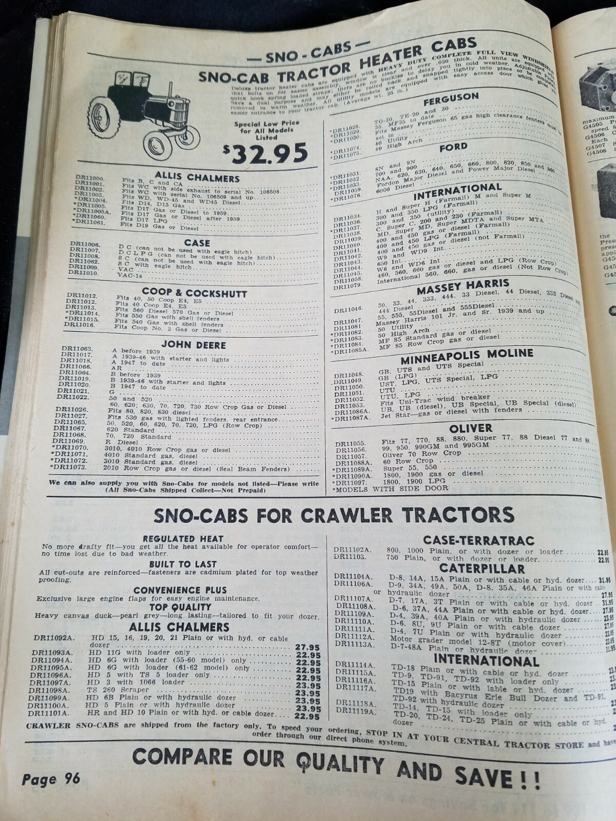 1963 Catalog Central Tractor Parts Co Des Moines Iowa Tools Lubricants Parts