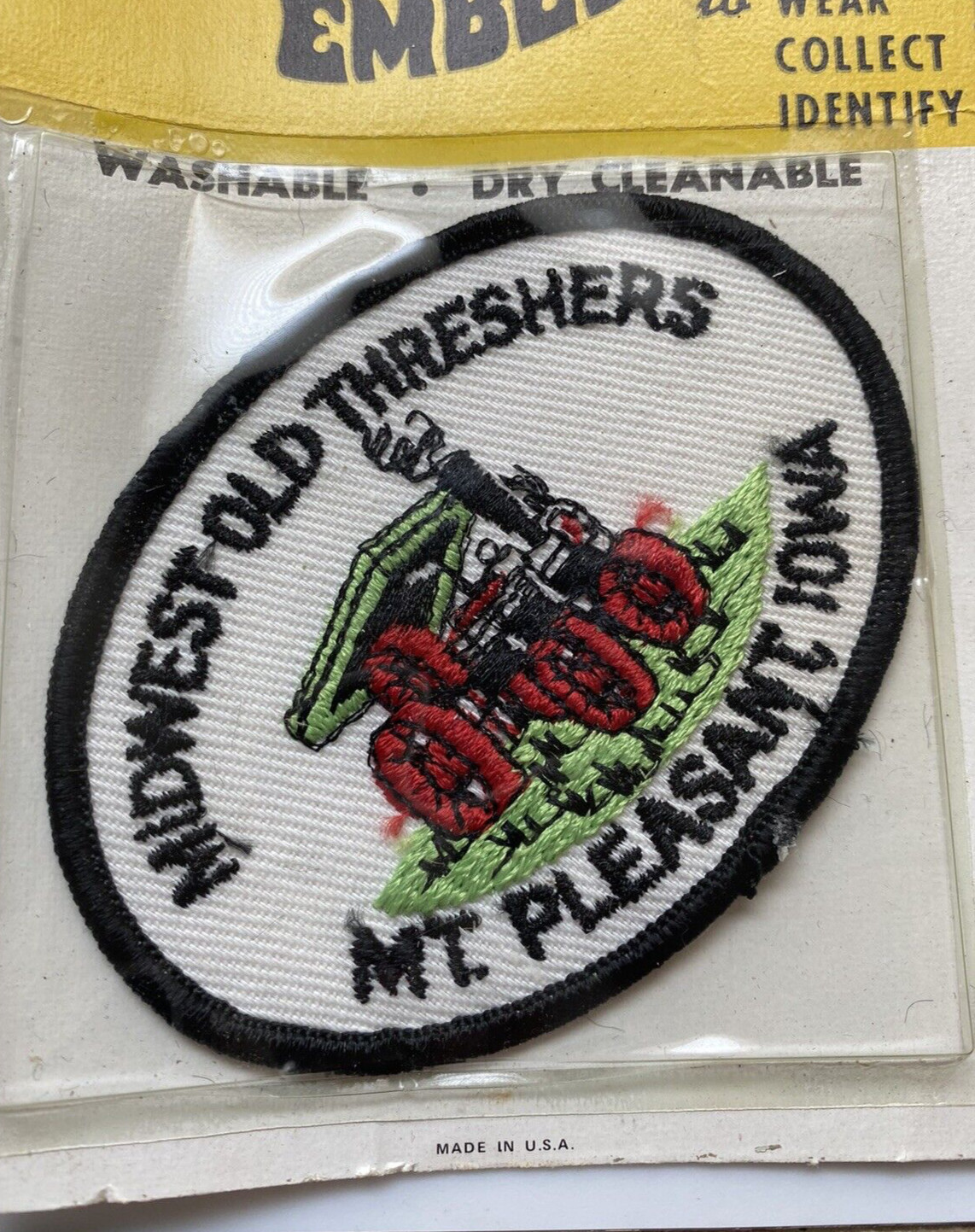 NIP Vintage Midwest Old Threshers Mt. Pleasant Iowa Embroidered Show-Offs Patch