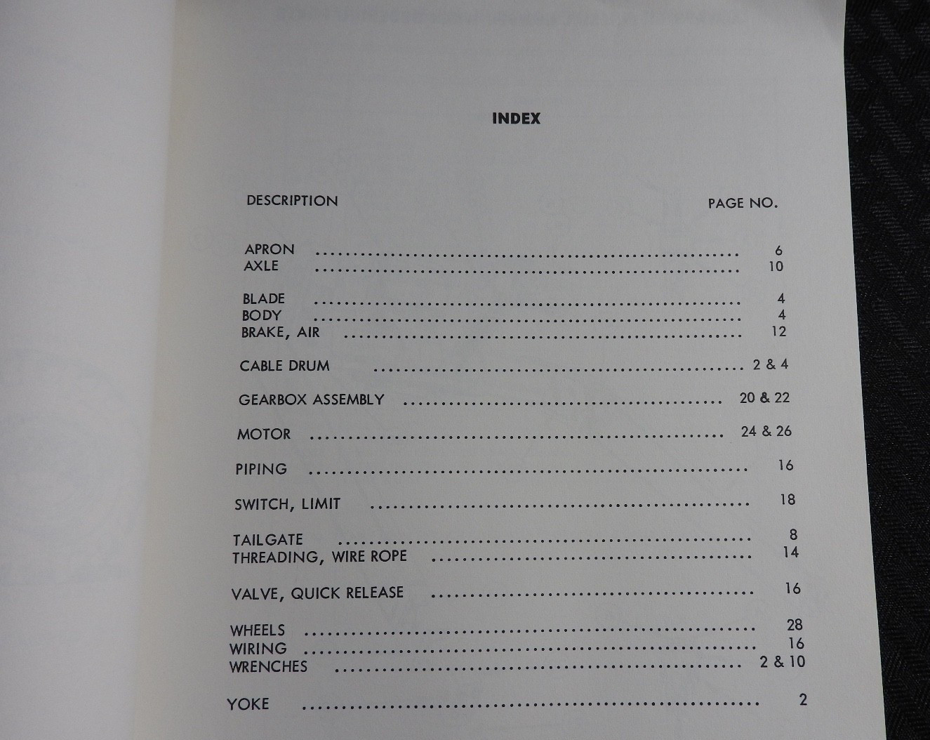1956 LW LeTourneau-Westinghouse Model “D Scraper” Parts Catalog Manual NOS NICE
