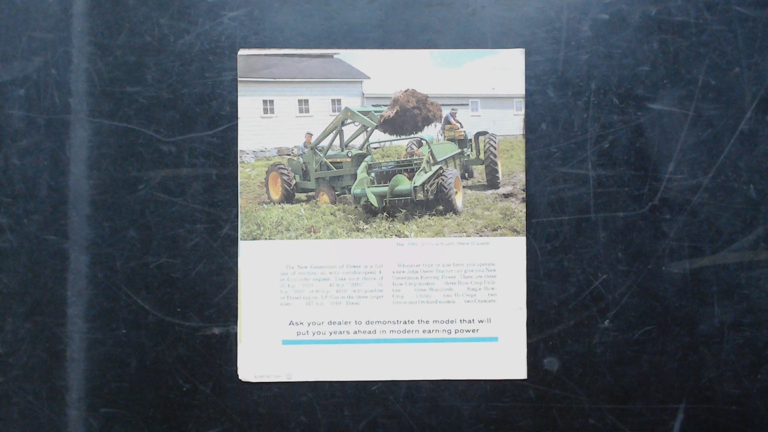 John Deere 2010 Row-Crop Utility Tractors Brochure Vintage Agriculture