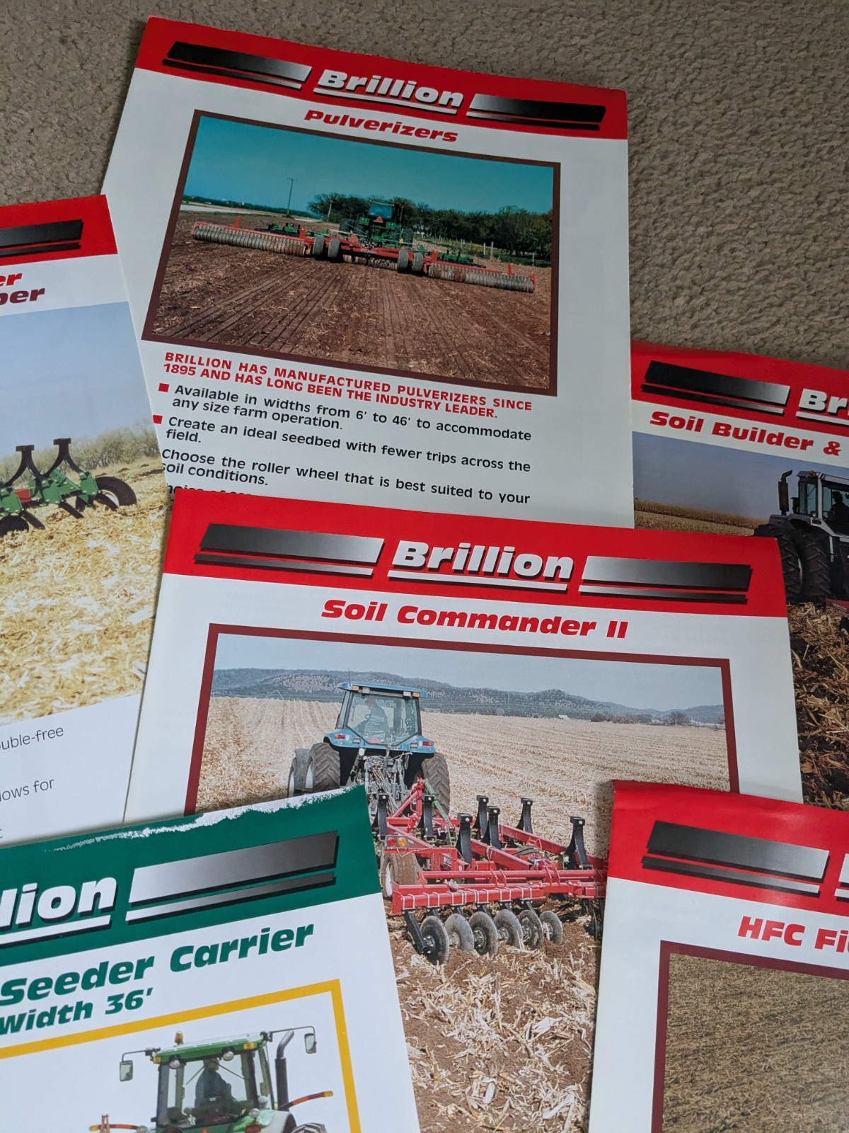 Brillion Iron Works Pamphlet Brochures Lot (1990-2000’s?)