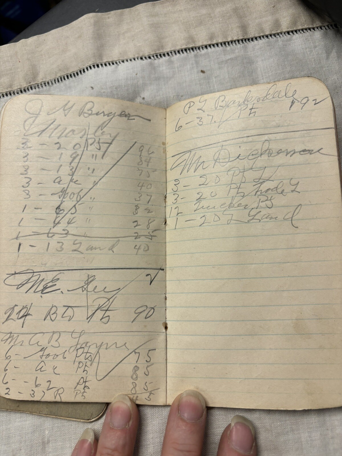 Antique 1928 & 1930s Farmers Memo from Fertilizer Co Guano Bag all Virginia