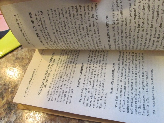 1939 US Dept. of Agriculture North Central Division Pamphlet