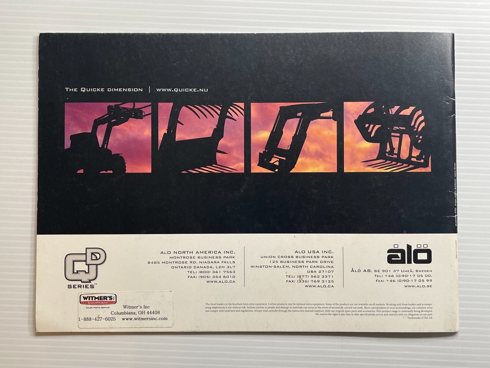 Quicke Q75 Loader Sales Brochure *2010s* (Showroom Sales Book)
