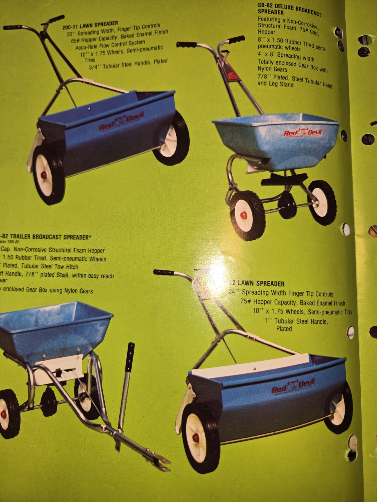 PRECISION PRODUCTS “THE GREEN KEEPERS” SPREADERS AND SWEEPERS BROCHURES