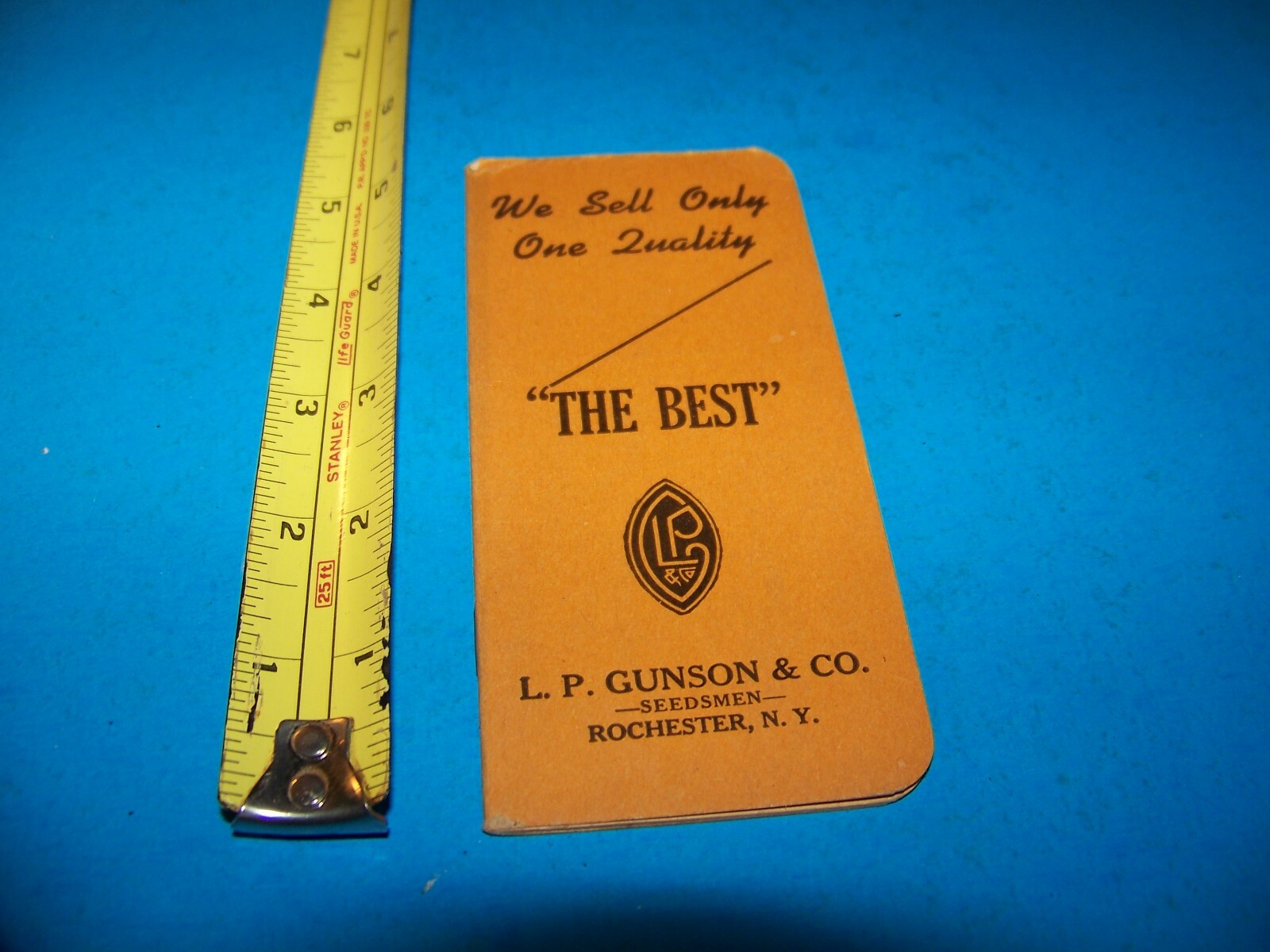 L.P. Gunson & Co. “Seedsmen” “Daily Reminder” Memo Booklet Vintage 1947