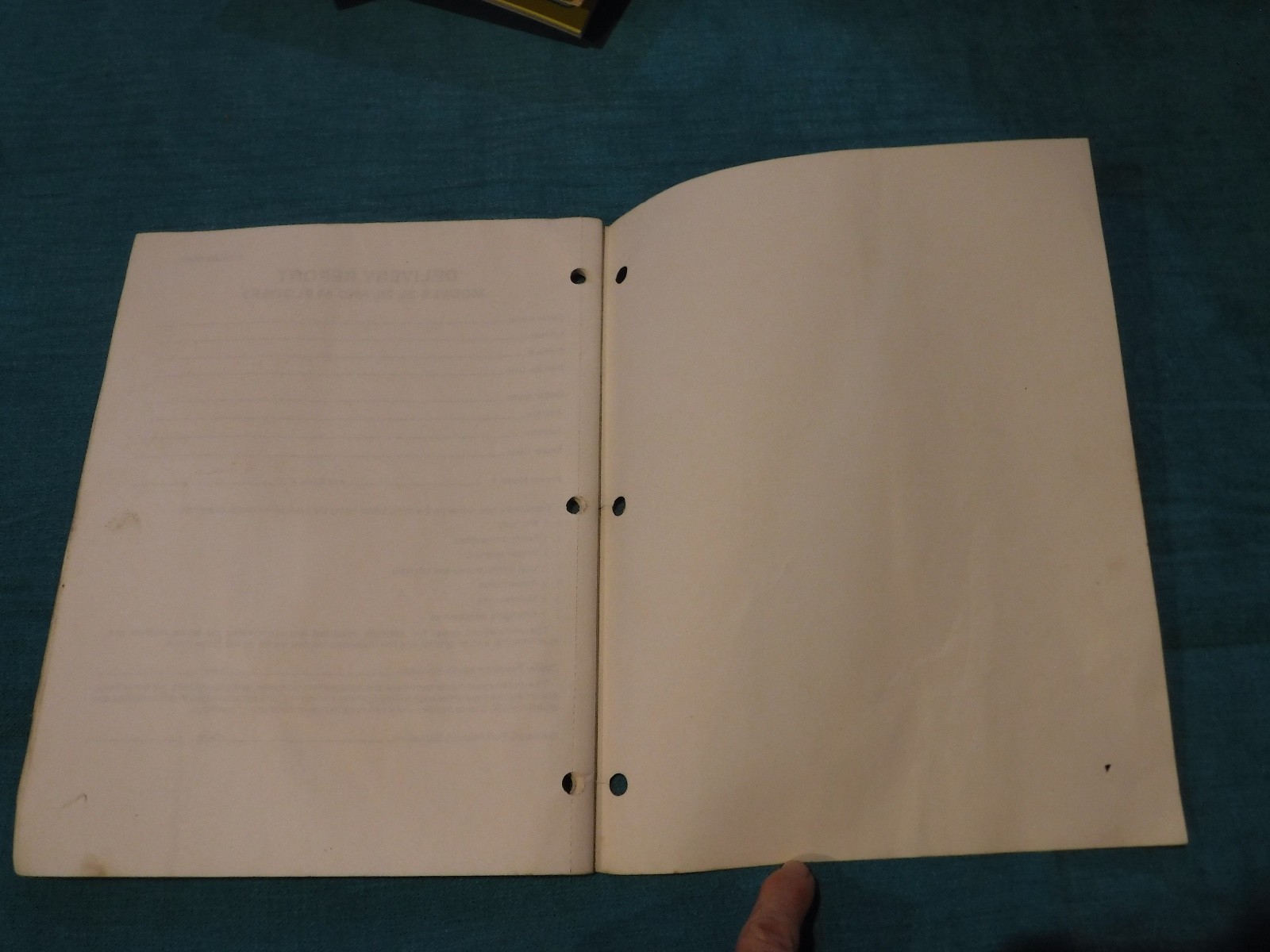 Whirl-A-Feed Blower Operator’s Manual 28 30 40 Sperry New Holland BOOKLET