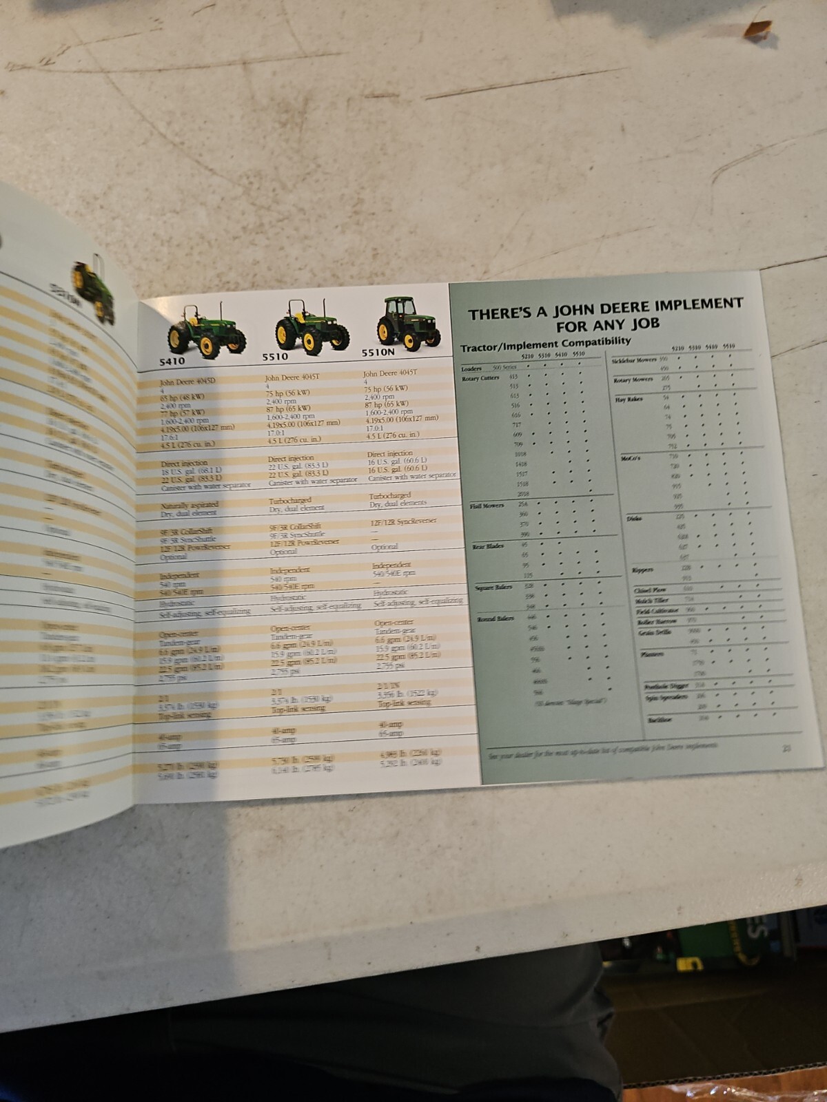 1998 John Deere 5000 Ten Series Brochure