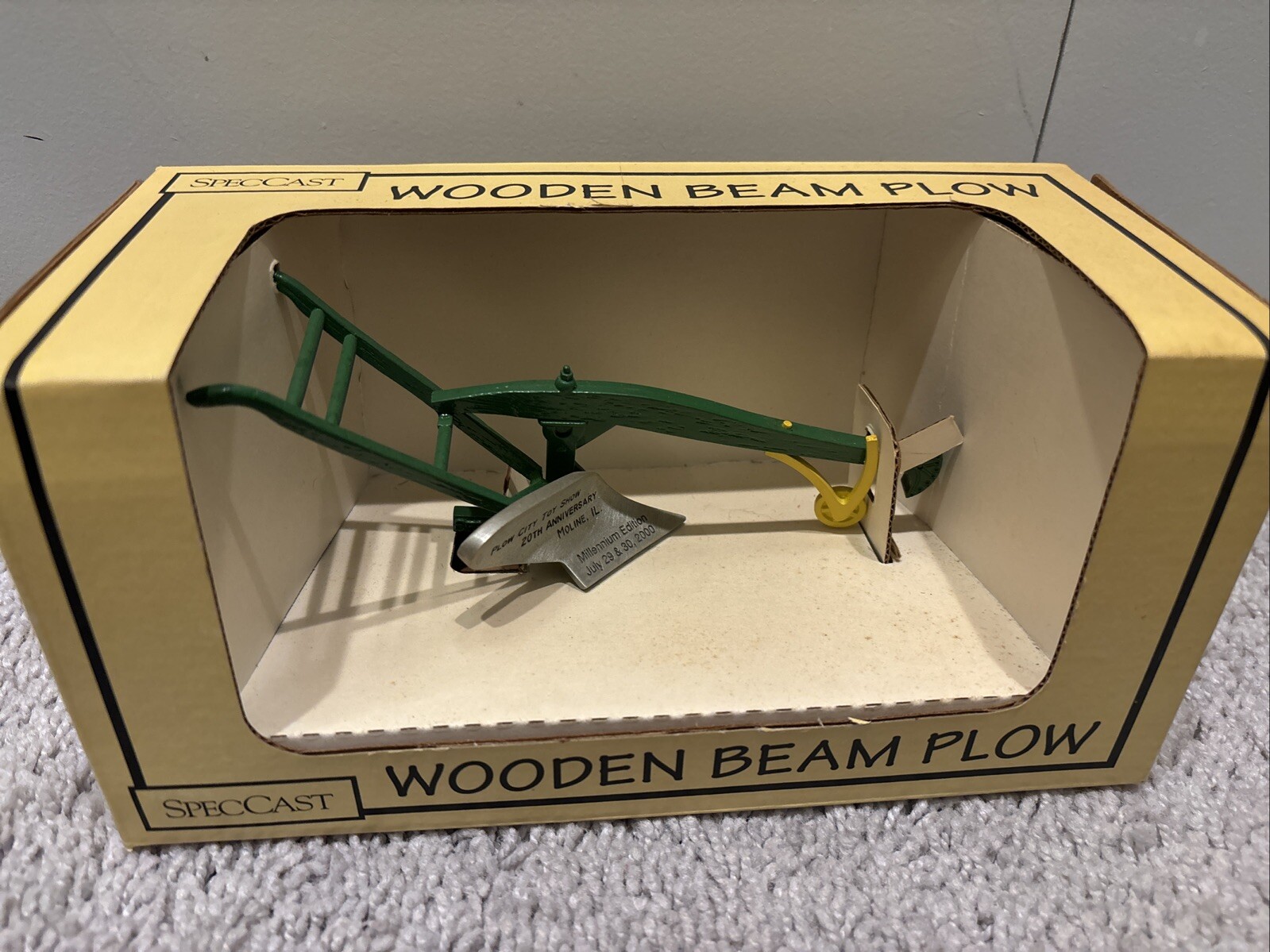 🔥SpecCast Wooden Beam Plow, New in Box