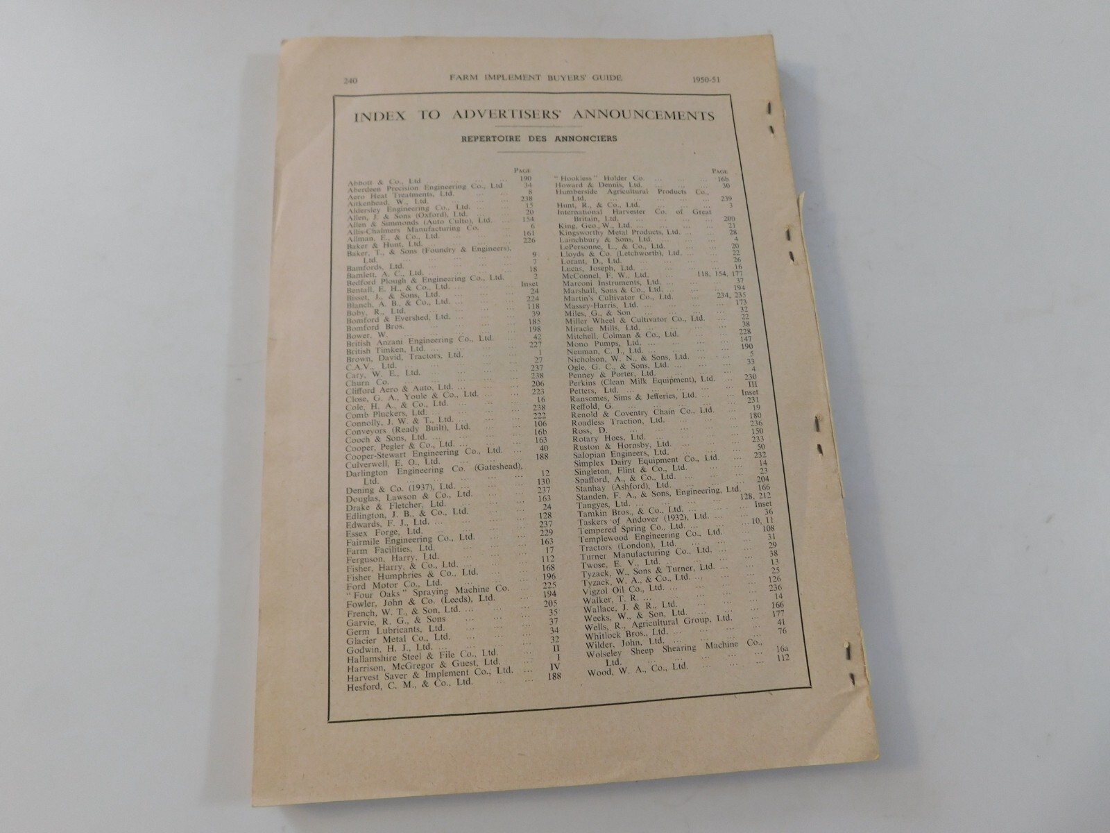 1950 FARM IMPLEMENT BUYER’S GUIDE AGRICULTURAL MOWERS RAKES SWATHERS CORN DRILL