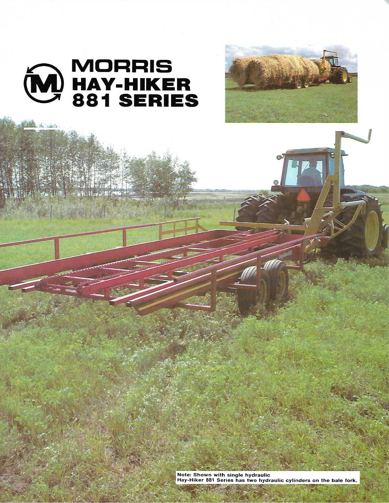 Farm Equipment Brochure – Morris – Hay-Hiker 881 series – Bale Lift n Go (F8069)