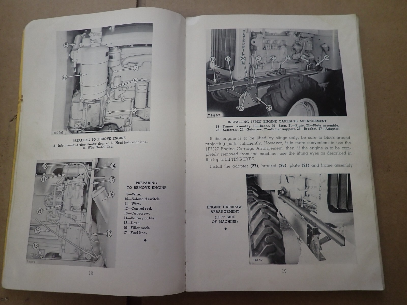 Original 1955 Caterpillar 12 Serviceman’s Reference Book Maintenence Manual