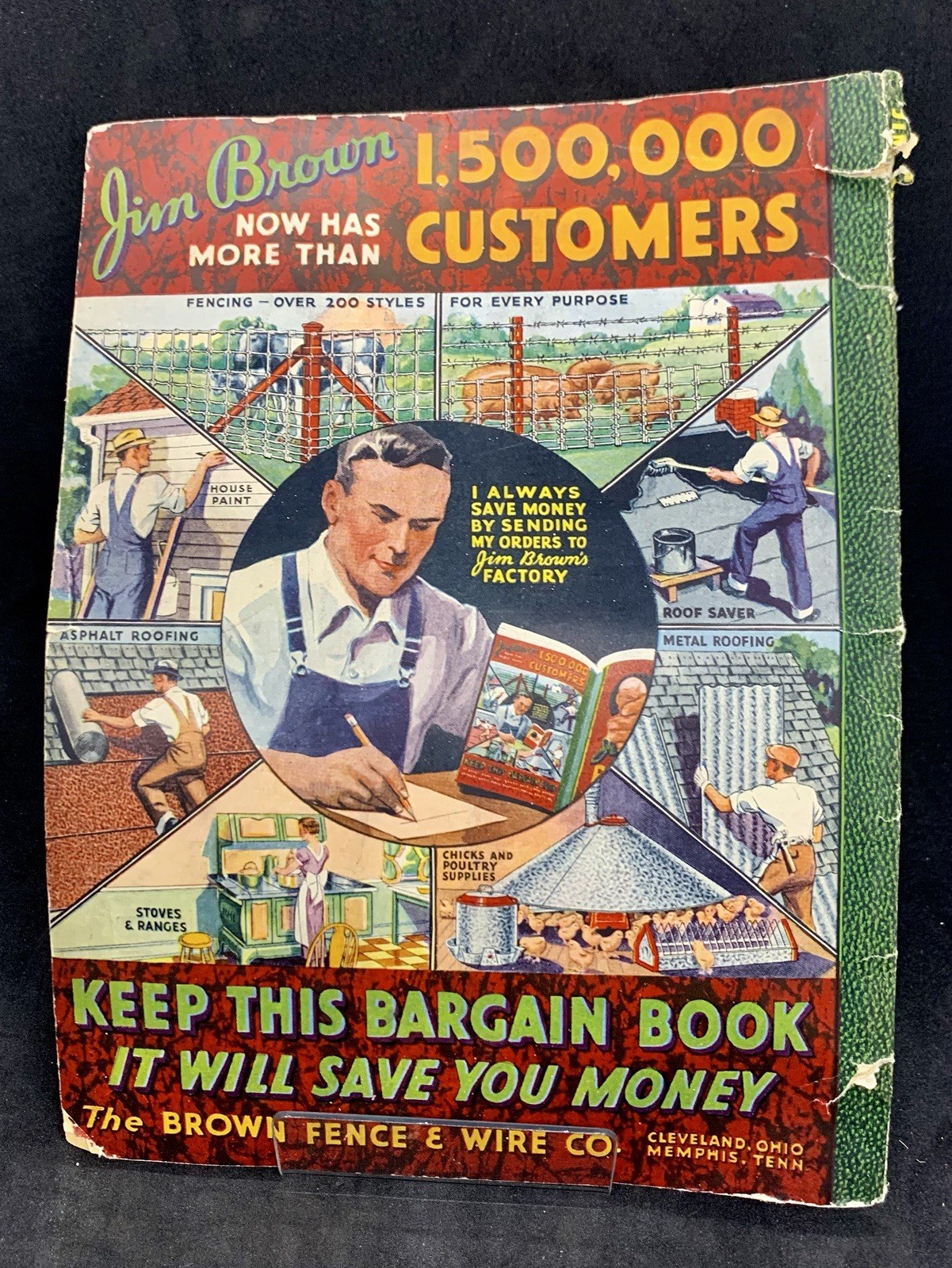 JIM BROWN’S 1935 BARGAIN BOOK – THE BROWN FENCE & WIRE CO.- Catalog