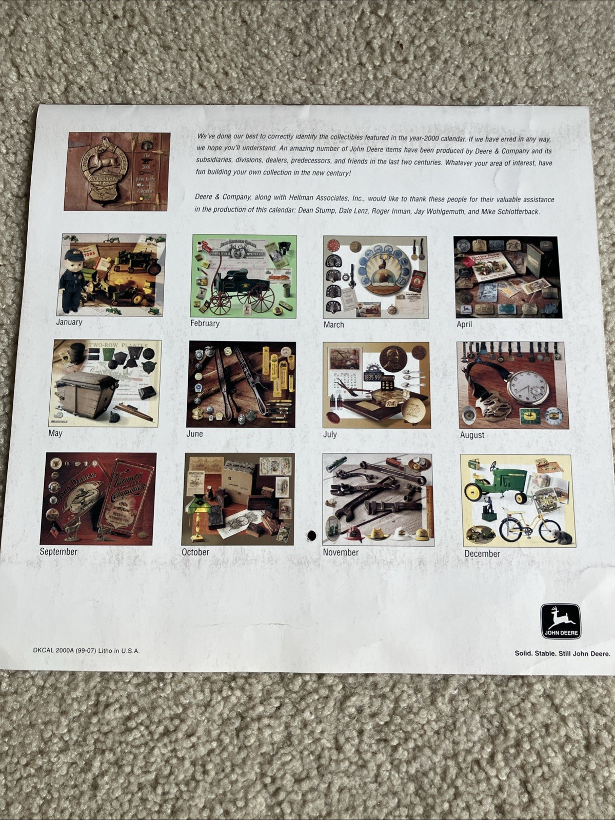 Lot Of 6 Classic Farm Tractors Some Vintage calendars