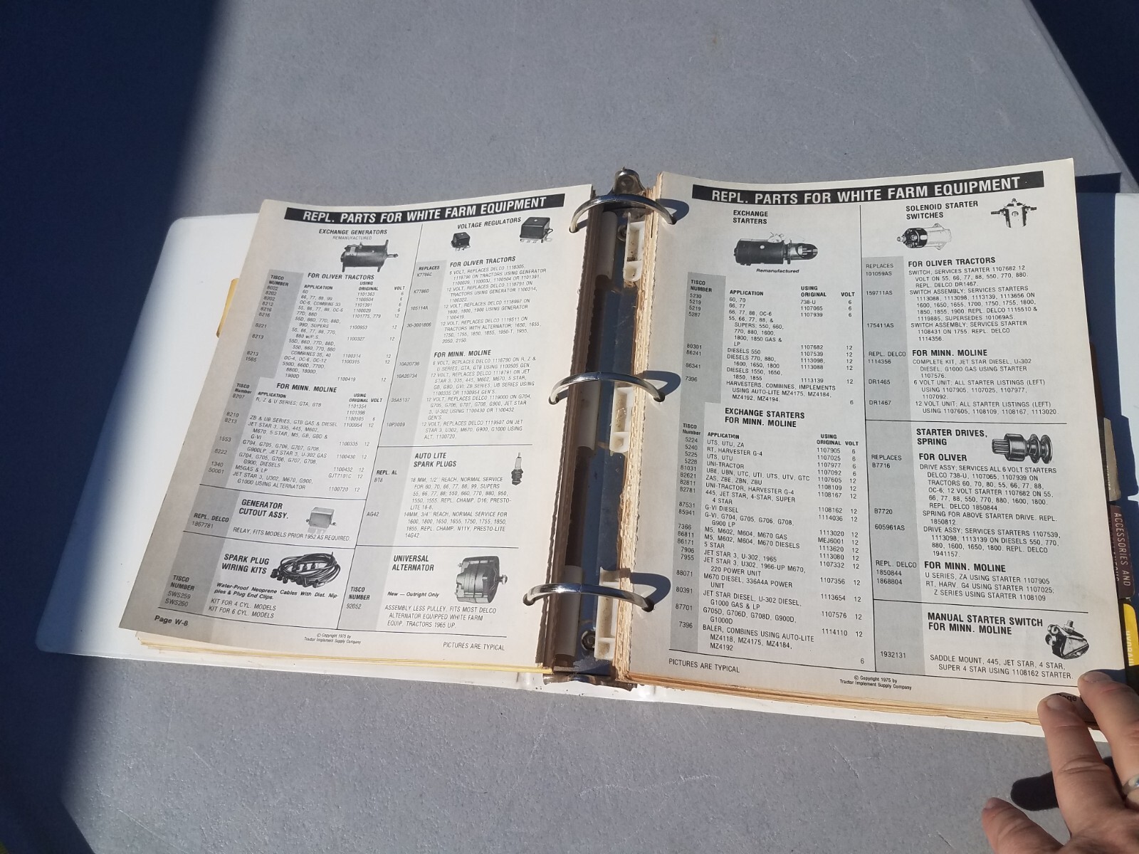 1970s Tractor Implement Supply Co. Parts Book John Deere Ford Allis Chalmers IH