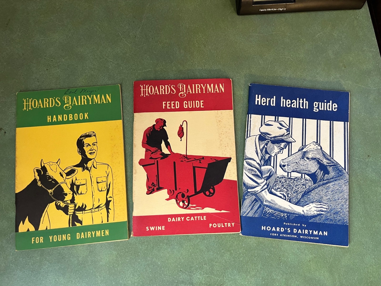 Vintage 1950’s Hoards Dairyman Handbook For Young Dairyman Feed & Health Guide