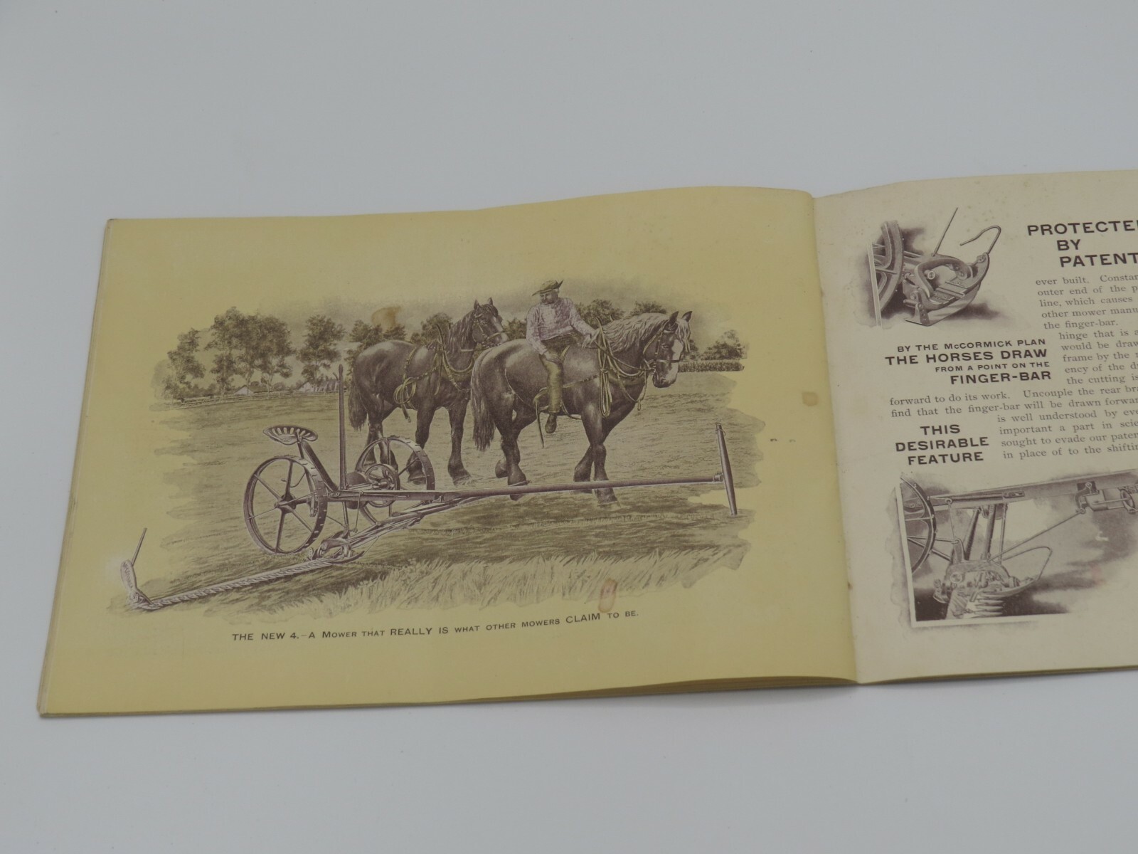 Vintage 1890’s McCormick’s Right Hand IH Deering Catalog Brochure RARE Binder