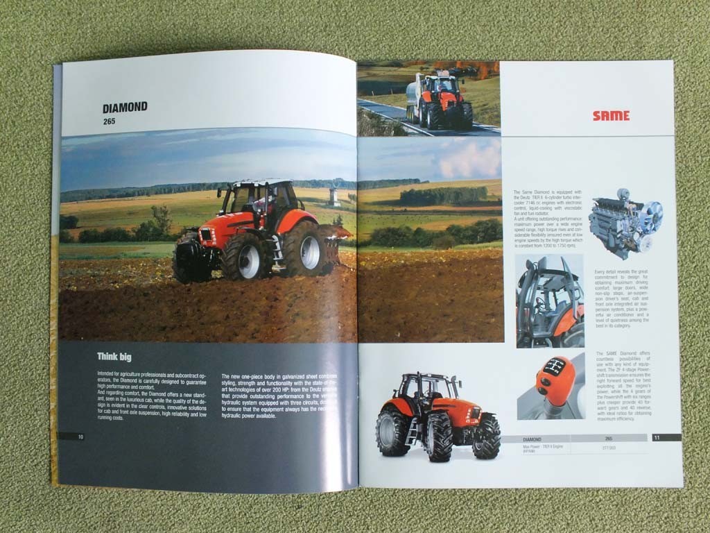 SAME Tractor International Product Range Catalog Farm Equipment Brochure 2009