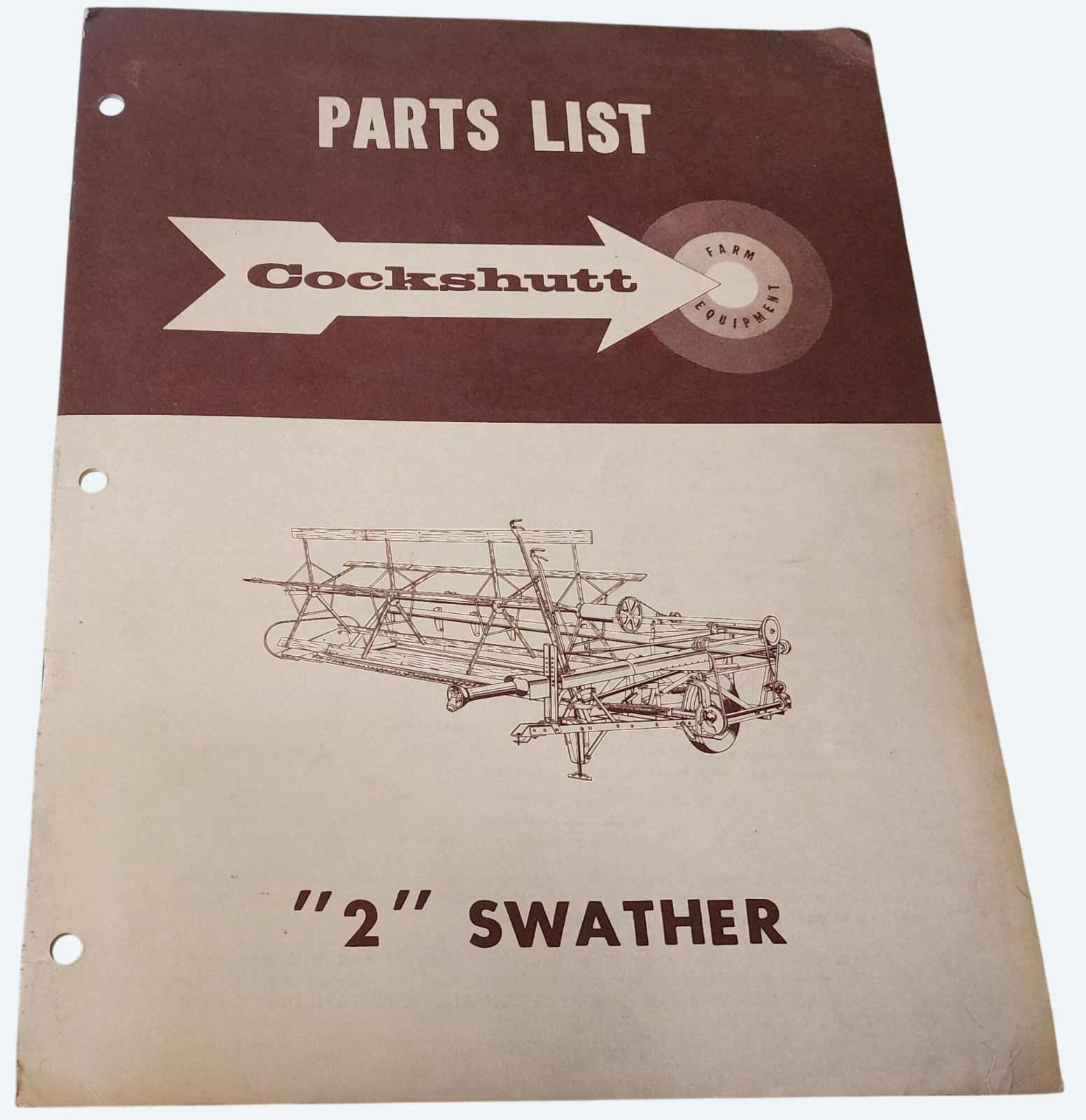 Vintage 1960 Cockshutt “2” Swather Parts List ManualC-797R-3-60-H