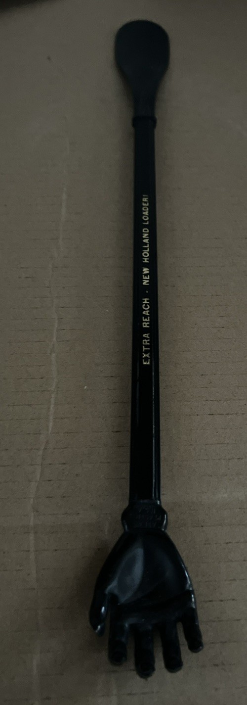 Vtg Extra reach Sperry New Holland Loader Back scratcher shoe horn 2 for 1
