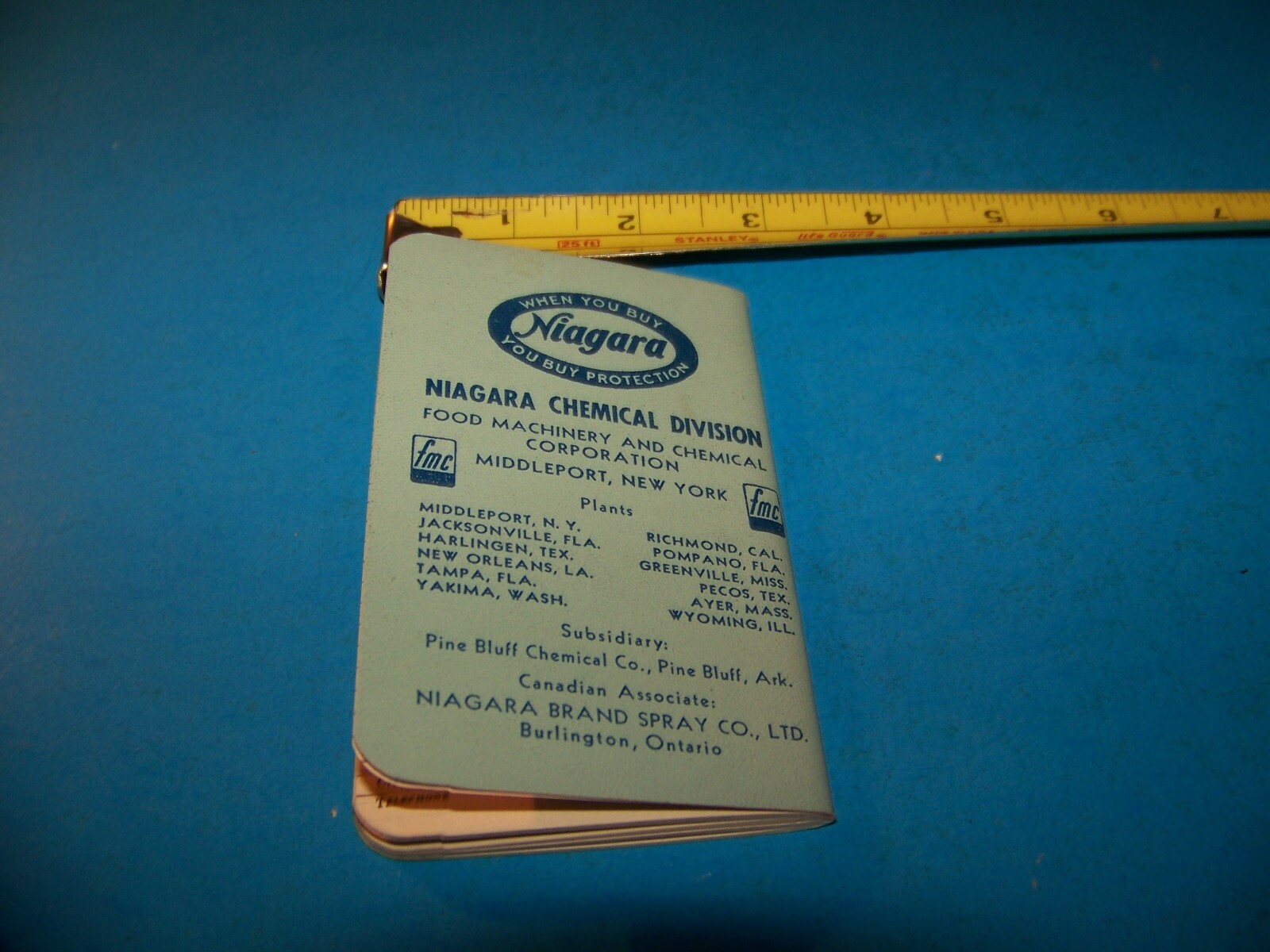 Niagara Brand Farmers “Daily Reminder” Memo Booklet Vintage 1956