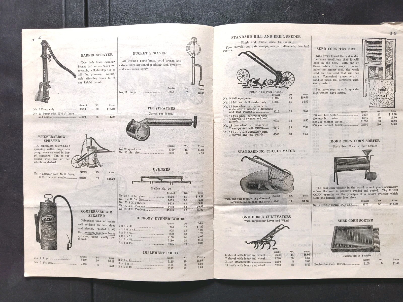 1920s Ketchum Farm equipment Dealer Sales Brochure Advertising Catalog 2pc Lot