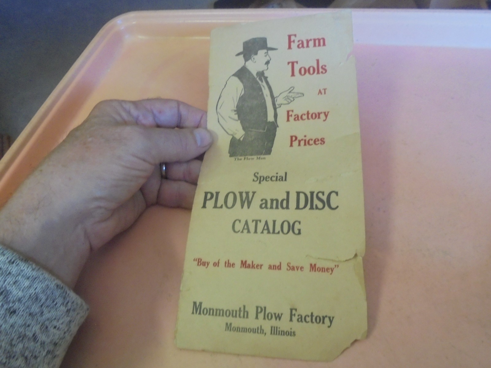 Vintage 1920’s Monmouth Plow Factory Brochure