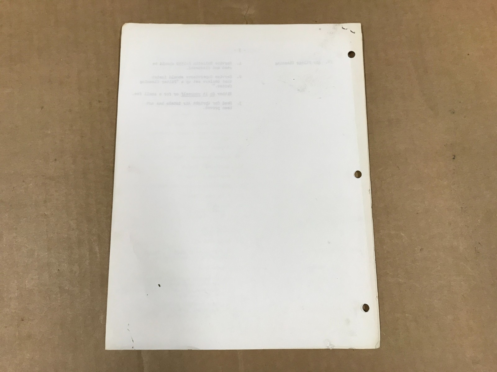 Vintage International Blue Ribbon Service Training Instructor’s Guide EP-1545