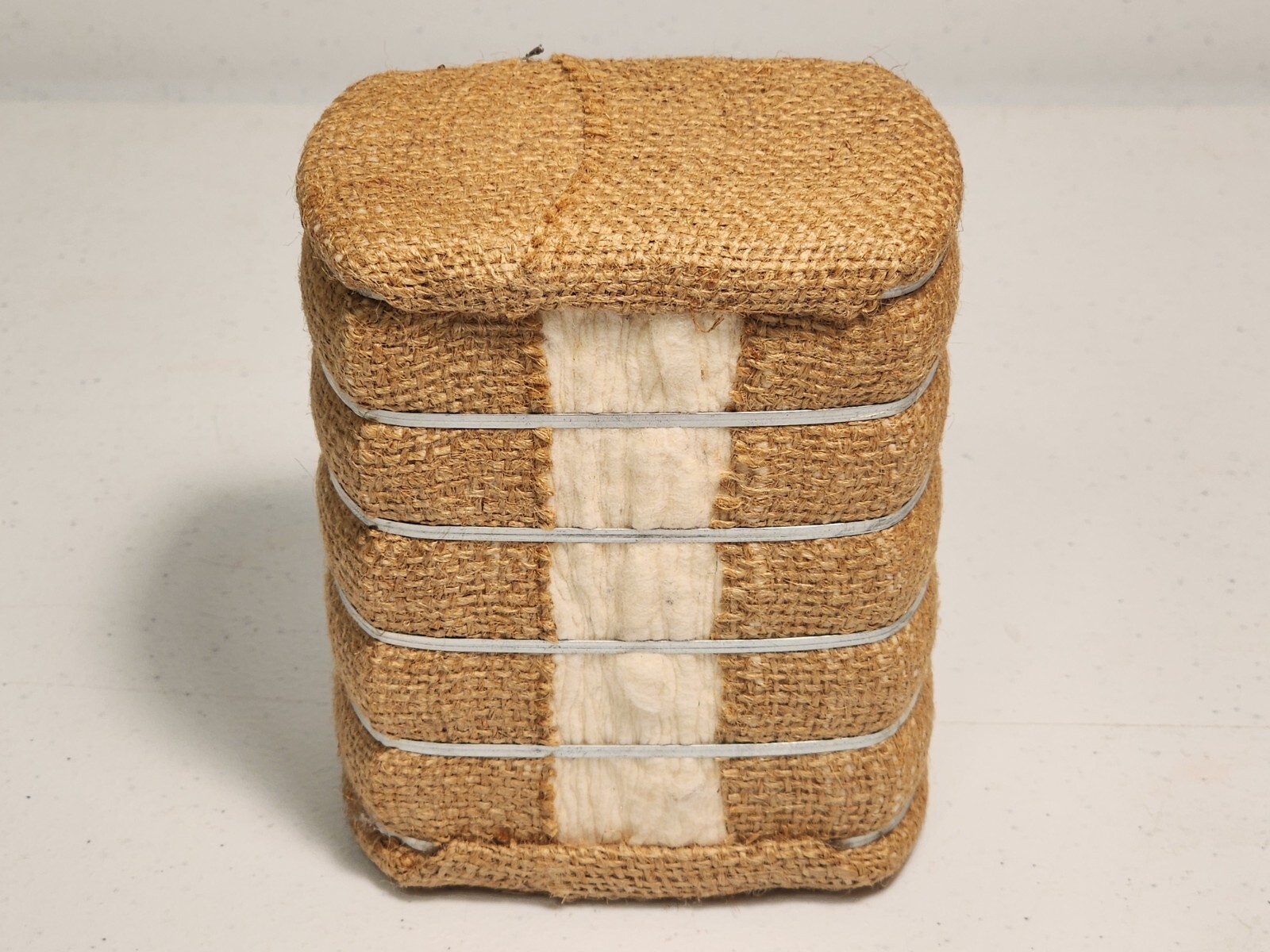VTG Texas Mini Cotton Bale Souvenir 5″ Nautical Archaeology Program & TEXAS A&M