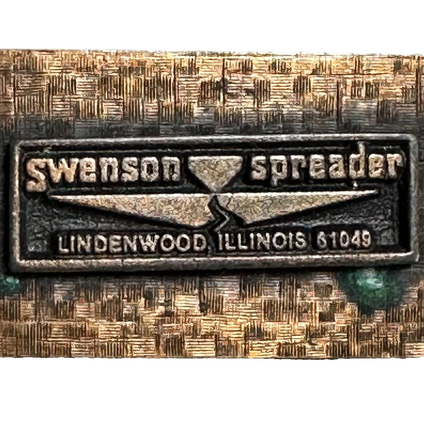Swanson Spreader Lindenwood IL 1960s Copper Money Clip 1×1.75″