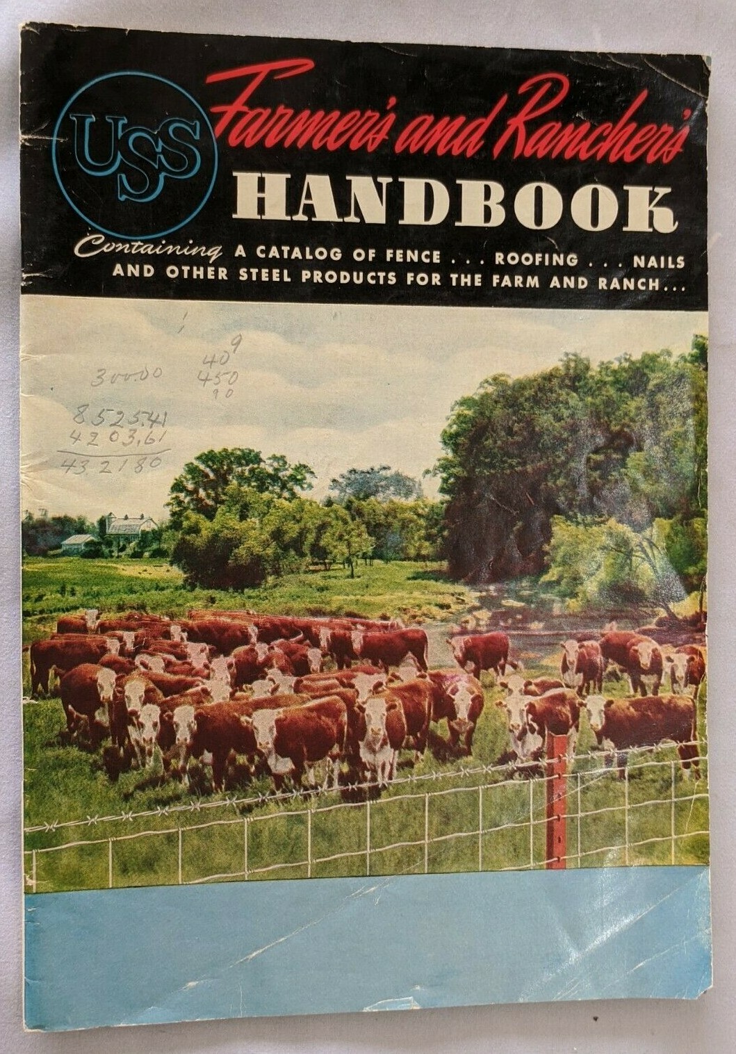 1944 USS Farmer’s & Rancher’s Handbook – Catalog Steel Products Fence Roof Nails