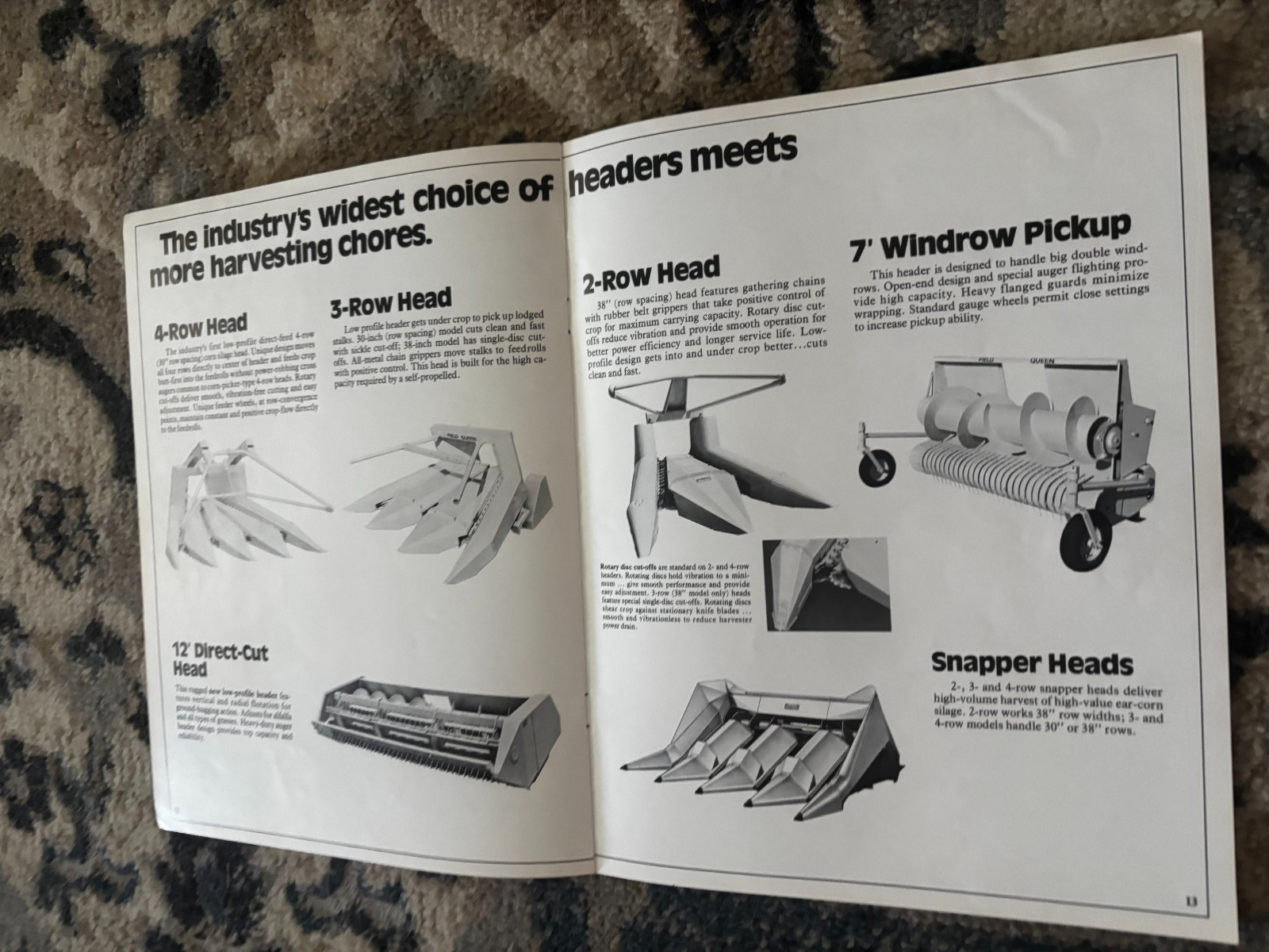 Hesston 7650 7600 7655 Field Queen Forage Harvesters Brochure DCPA26