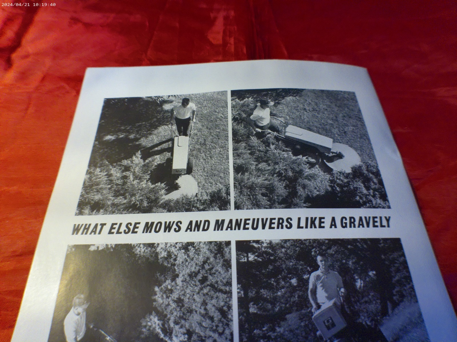 1966 Gravely Tractor Mowers Printed Ad 6 1/2″x10″