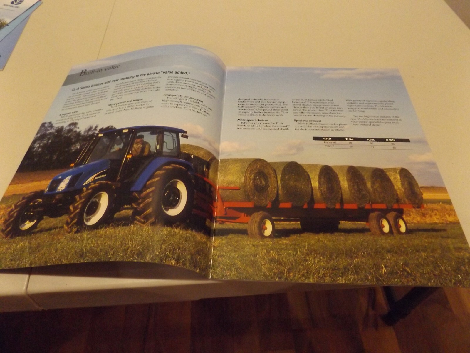 NEW HOLLAND TL-A SERIES TRACTORS 80 to 98 HP, LIT # NH5030603 050625-2006