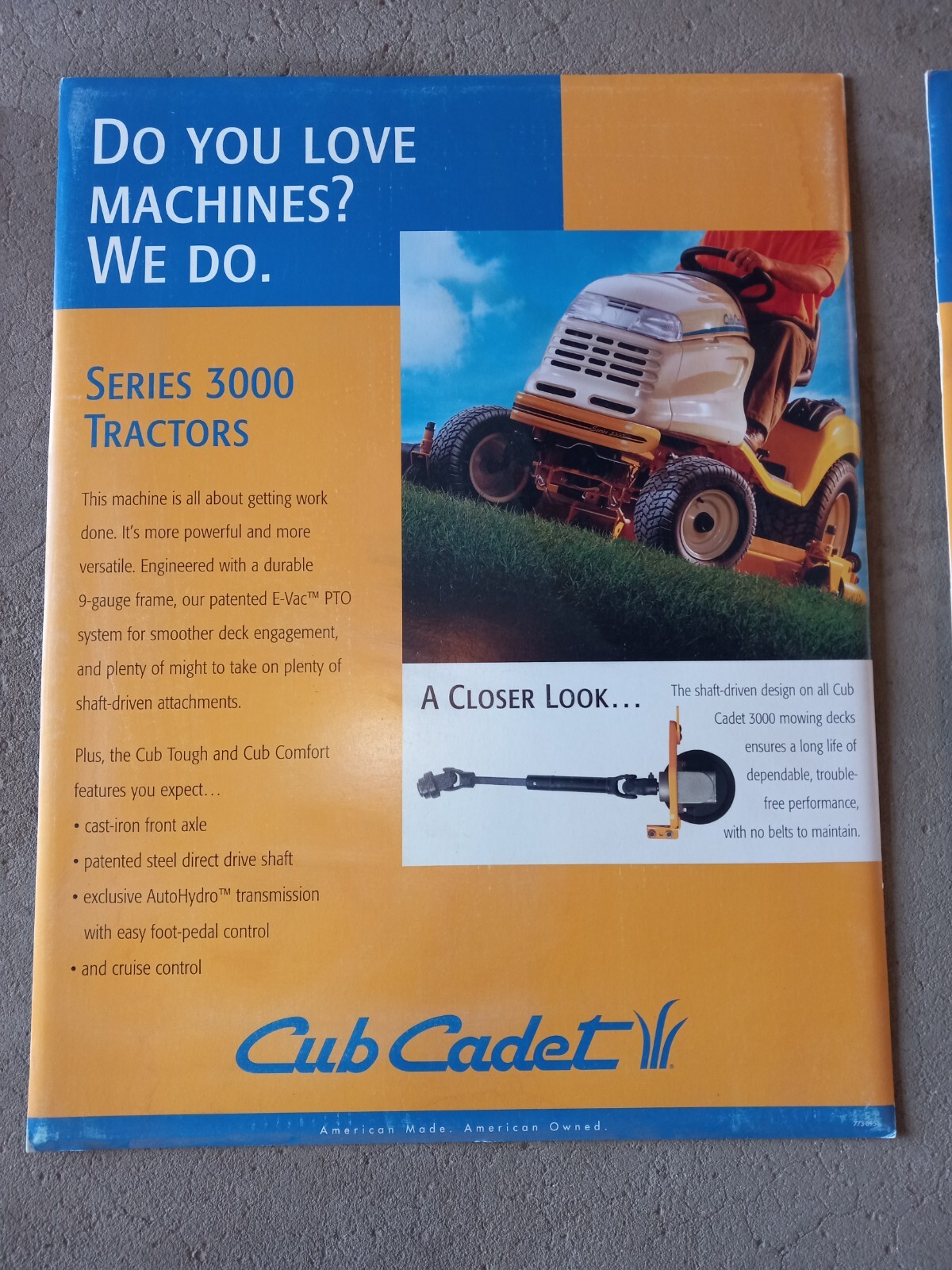 Cub Cadet The Big Event Banner and Cub Cadet Spec Posters
