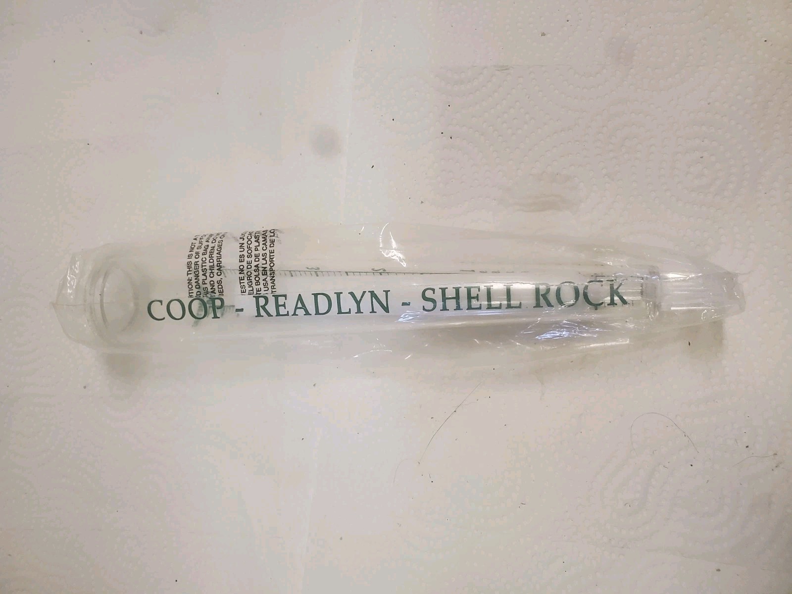 12″ Plastic Rain Guage Readlyn Shell Rock Coop Cooperative Iowa Farm Grain Feed
