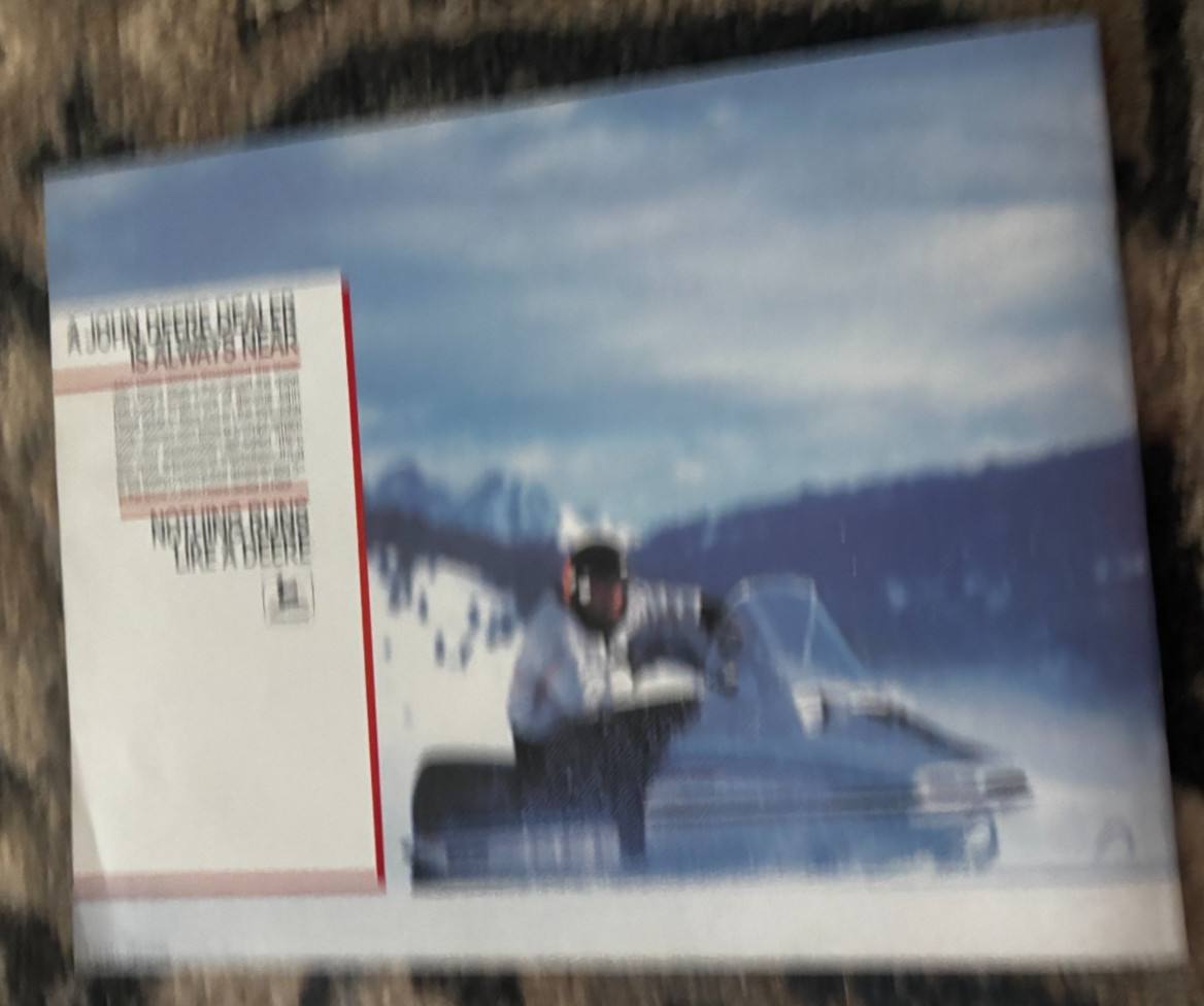 John Deere Snowmobiles & Winter Wear For 1984 Brochure DCPA26