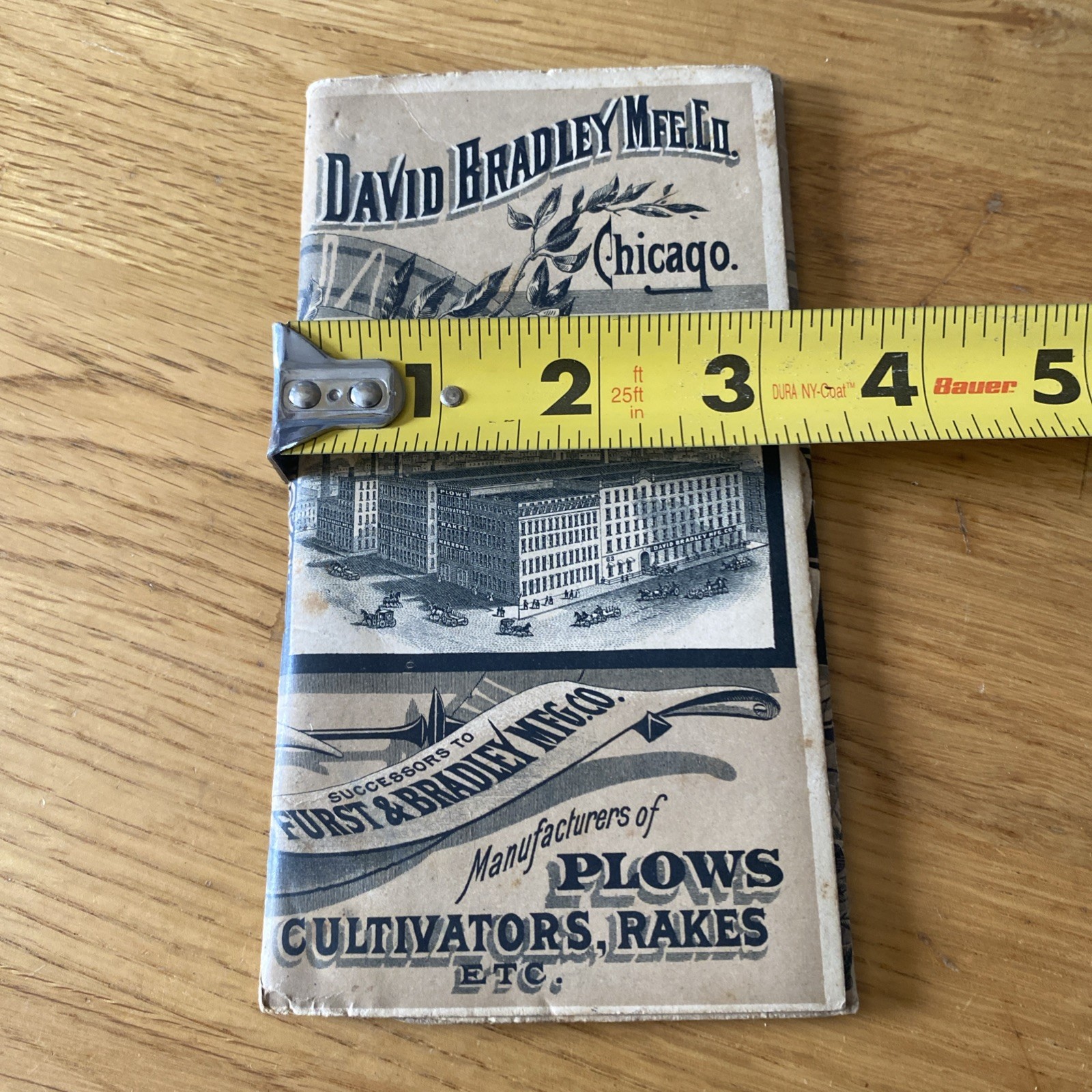 David Bradley MFG. Co Pocket Ledger 1890 Plows Cultivators Rakes Successors