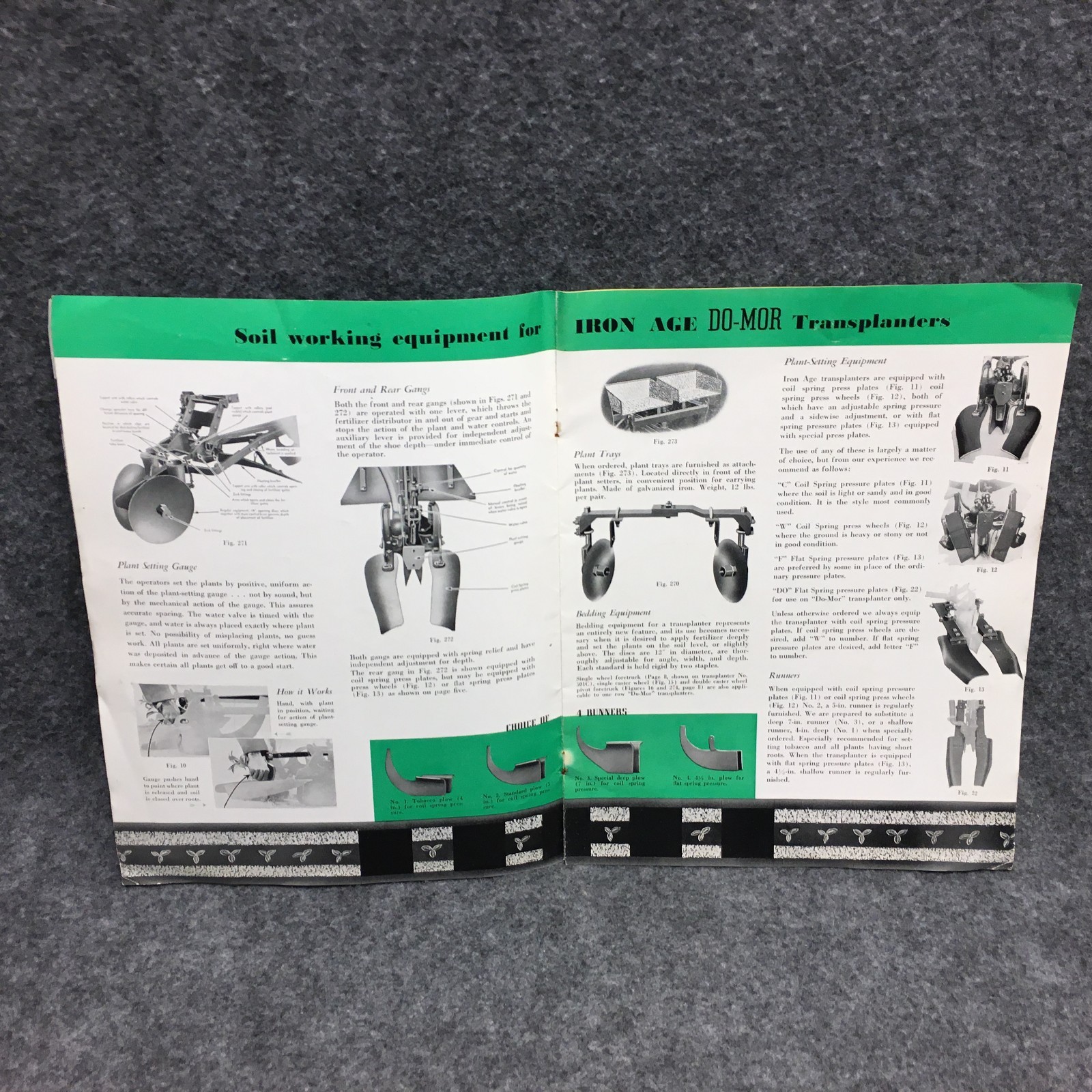 1940s Farquhar Iron Age Transplanters Advertising Booklet Pamphlet Catalog 41-T