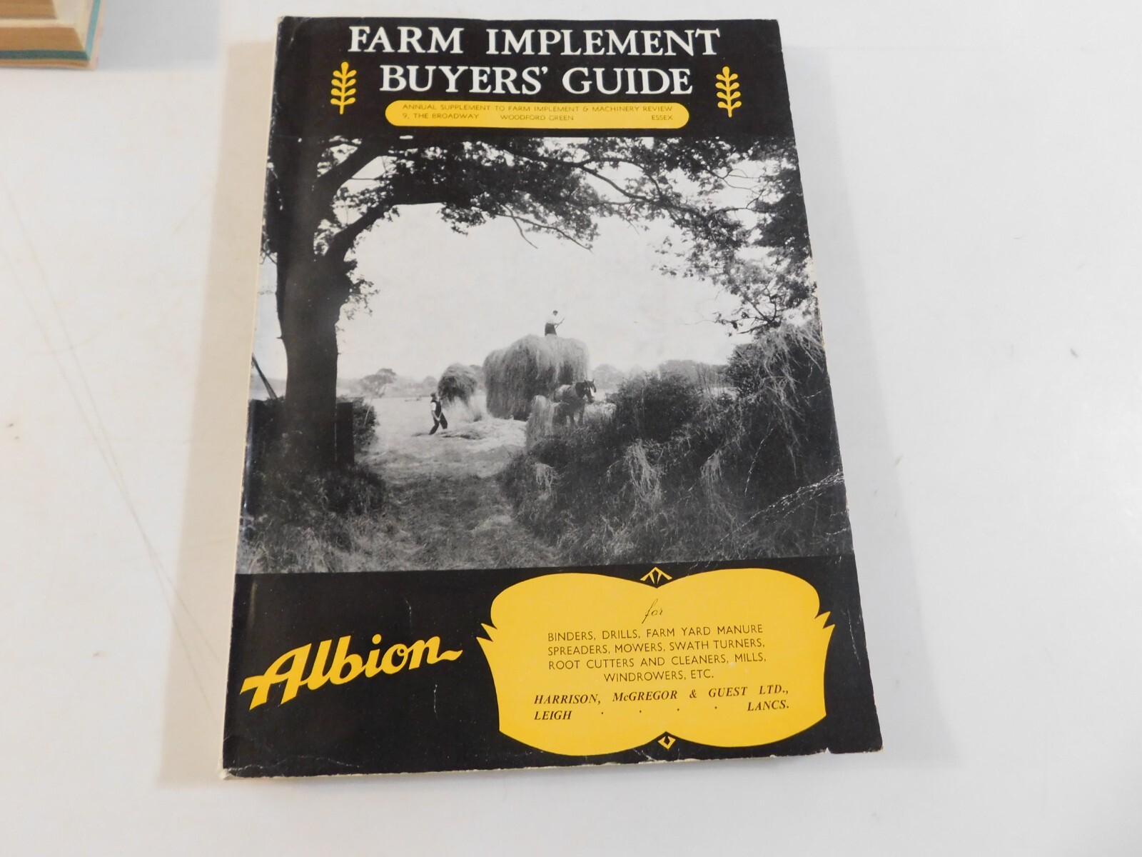 1954-55 FARM IMPLEMENT BUYER’S GUIDE ENGLAND MOWERS SWATHERS CLEANERS WINDROWERS